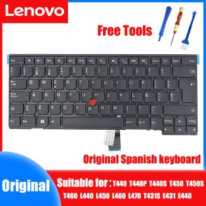 Klawiatury Hiszpania Klawiatura dla Lenovo Thinkpad T460 T450S T440S T450 T440 E440 L440 L450 L460 L470 E431 Laptop Hiszpański Układ hiszpański