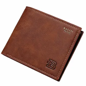 2023 New Men Wallets Small Mey Purses B Letter New Thin Wallet With Coin Bag Zipper Wallet portfel damski Busin Male Purse t8FZ#