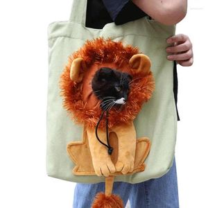 Nośniki kota 40 cm torba nośna Pet Center ramię słodki plecak Lion Portable Mała Tote