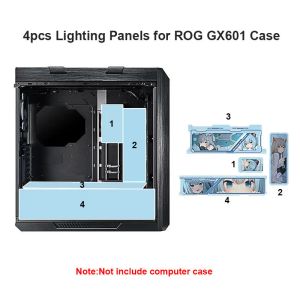 Towers Custom ROG GX601 PC Case Lighting Panel, Argb Strix Helios Refit Plate, Mod UV Laser Gaming Gabinete Lightboard Shroud