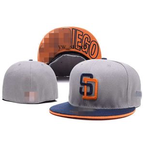 Fashion Styles Padres SD Letter Baseball Caps Newest Casual Gorras Hip Hop Men Women Chapeus Fitted Hats Hh-6.30 8807