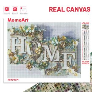 Momoart 5d Diamond Mosaic Text Cross Stitch Diamond Sticker