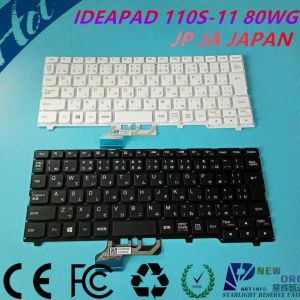 Keyboards JP Japan Laptop keyboard for LENOVO IDEAPAD 110S11 110S11IBR 80WG Series BLACK/WHITE