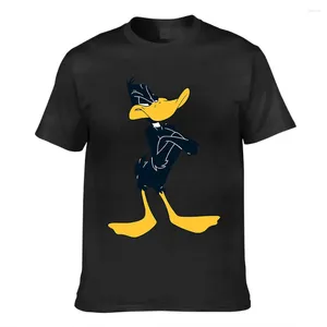 Erkekler Tişörtleri Daffy Duck Silahlı Çapraz Baskı Baskılı Yaz Erkek Gömlek Kadın Moda Üstleri Tees Kadın Gündelik T-Shirts