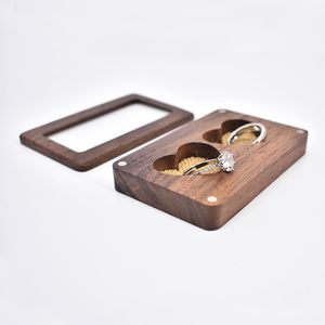 Персонализированная деревянная обручальная коробка, носитель обручального кольца, кольцевая подушка, деревенская подарка мешковина, ювелирные ювелирные изделия на заказ