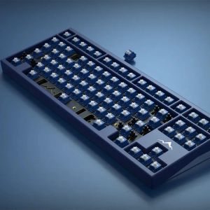 Teclados SOTC STANGE linear 55g Bottom Out Force Ly Stem por JWK Lubed 5 pinos Teclado Mecânico Azul Custom GK61 Anne Pro 2