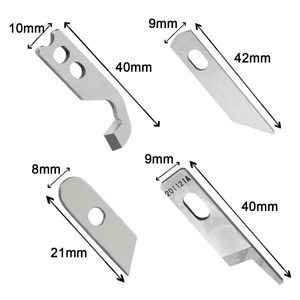 Máquina de costura de 1pc Overlock Máquina de faca superior lâminas de aço de lâmina ajustada para 784045008 GEDP-550449 X77683-001 Máquinas de costura de cantores