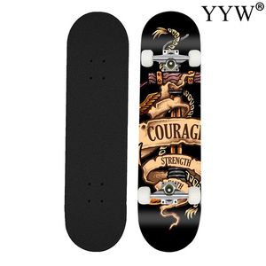 4 Wheels Maple Roller Skate Board da pattinaggio per adulti Skateboard da bacheca da surf professionale esterno altamente liscio