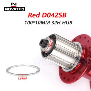 NOVATEC D041SB D042SB HUB MTB BICYCLE DISC Card Brake Hub 28/32/36 Hål Röd svart 8/9/10/11 Speed ​​Mountain Bearing Hubs