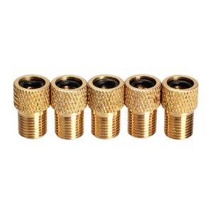 5/10pcs zawór rowerowy pompa adaptera rowerowa konwertowa Presta na Schrader Copper Valve Adapter Felels Dysza gazowa narzędzia rowerowe