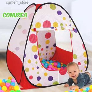 Leksakstält 100 cm stora bärbara barn Spela tält House Ball Pool Folding Boys Girls Indoor Outdoor Tents For Baby Children Spela House Gift L410