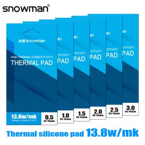 Snowman Thermal Pad 13,8W/Mk nicht leitende CPU GPU-Grafikkarte Wasserkühlung Motherboard M.2 SSD Ram Silikonmatte Multisize