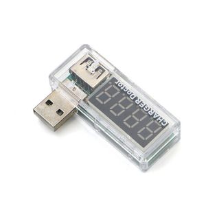 Digital USB Mobile di carica mobile Creazione di corrente Tensione Tester Meter Mini Caricatore USB Doctor Voltmetro Amperie di Volto trasparente