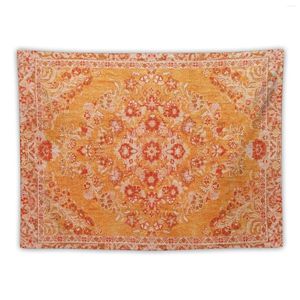 Arazzi Orange Heritage Oriental Bohémien tradizionale marocchino Tapestry Divertente decorazione della stanza estetica