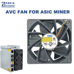 Zincir/Maden Antminer S19 S19PRO L7 D7 S19J Pro AVC FAN 4PIN DBPJ1238B2G 12V 3.12A 12038 Soğutma Fanı 6pin Innosilikon Ibelink Miner için