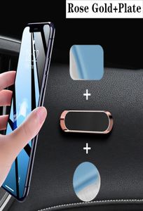 Eonpin Whole Mini Magnetic Magnetic Car Phone Holder Dashboard Mini Strip Shape Stand For All Phone Metal Magnet GPS Car Mount9456704