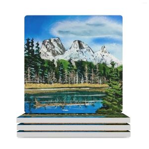 Table Mats 3 Sisters Canmore Ceramic Coasters (Square) Decoration And Accessories Kawaii Cute Set Teapot Mat