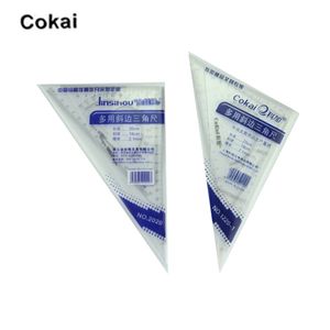 Jinsihou/Cokai Mehrzweckscharfen Plastik-Dreieck-Herrscher 15/20/25/30/35 cm Herrscher 2pcs/Set Math Geometrie-Langwarenmessung