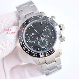 Business Movement Chronograph 40*12.3mm AAAA Designers Men's Watch Superclone Gray Automatic 7750 Round Fashion Black 75 Montredeluxe
