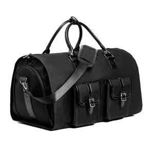 Convertible Travel Clothing Carry on Luggage Bag 2-in-1 Hanging Suitcase Suit Business Travel Bag 240415