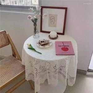 Table Cloth Lace Tablecloth White Bedside Row Frame Coffee With Cover Small Fresh Square Stall J4779