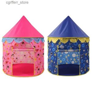 Игрушечные палатки малыш детские замок Playhouse Indoor Outdoor Home Hut Hut Hut Toy Portable Ball Bool Game House Kids Play Tent L410