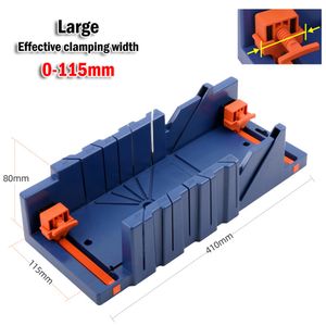 Scatola di sega Miter inclusa/45/90 gradi Clip di plastica ABS blu per gli accessori per utensili per la lavorazione del legno di lavoro di lavoro architettonico