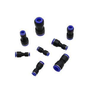 Ar pneumático de 10 mm 8mm 6mm 12mm 4mm 16mm od tubo de mangueira reduzindo o conector reto um toque empurre para os acessórios de trava de deslizamento de gás