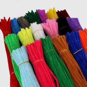 100pcs 30cm Chenille Stems Twist Wire Stems Pipe Cleaners Kids Educational Toys Handmade Material DIY Craft Supplies