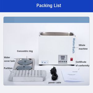 Electric Hot Water Bath Lab Water Bath Constant Temperature LED Display Thermostat Tank 1 2 4 6 Hole Chemical Lab Equip 220V