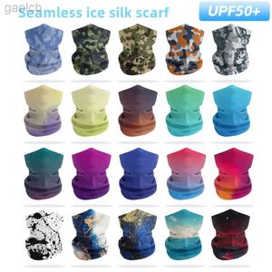 Moda yüz maskeleri boyun gaiter boyun gaiter upf 50+ balaclava sihirli eşarp buz ipek yüz maskesi boyun gaiter erkekler ve kadınlar için yüz örtüsü balıkçılık yürüyüş 240410