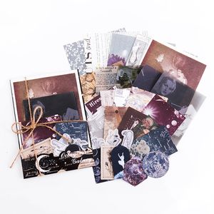 30 pezzi Impostare il materiale di scrapbooking fai -da -te vintage carta per il giornale di abbellimento di abbellimento adesivo decorativo di articoli di cartoleria