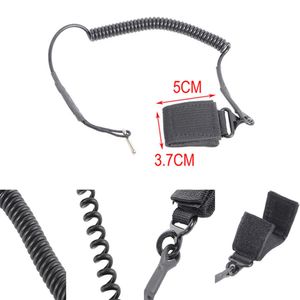 Molle Tactical Anti-Lost Elastic Lanyard Rope веревка военная пружинная защитная ремешок для защитного ремня для затяжки для ключевой кольцевой фонарики фонарики