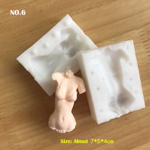 Silikon 3D -Körper Teil Form Fondant Kuchendekorationen Zugriffsbeteiligte Polymer Tonform handgefertigte Handwerksbackwerkzeuge