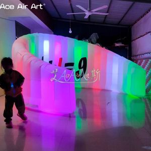 2024 Nowo styl LED Photo Wall Inflatible Photo Booth DJ Booth Trade Show Divers