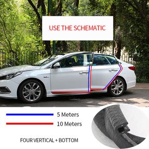 Bilddörrkantskydd Universal Auto Door Guard Protective Strips Universal Automobiles Dörrar Trunk Hood Sealant Strip