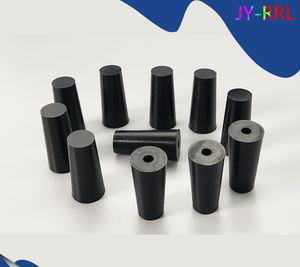 5pcs 8,5-14mm Clear/preto Plugues de borracha de silicone cônicos pretos rolando tampa de vedação de vedação cônica Blanking