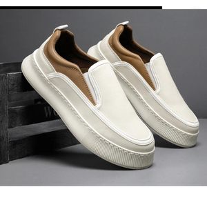 Casual Shoes Men Low Top Flat Fashion Wygodne oddychanie Lefu Men's Outdoor Lightweight Bute Little White