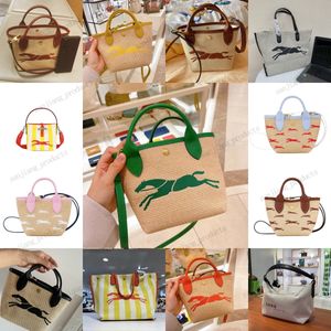 Férias Designer de luxo Bolsa de praia Raffias Bolsas de compras femininas Branda de Paris Bolsa Mens Mens Clutch Basket Smags