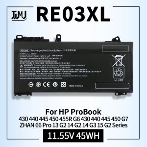 Batteries RE03XL Laptop Battery for HP ProBook 430 440 445 450 G7 G6 455R ZHAN 66 Pro 13 G2 14 G2 G3 15 G2 L32656005 L324072C1 541 AC1