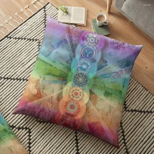 Подушка семь чакры медитационные художественные полы декоративное покрытие