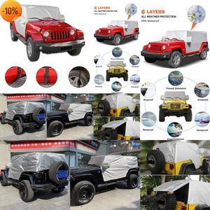 Roof automatico all'ingrosso Auto Shield Half Heat Shield 2/4 Door Coperchio per auto per Jeep Wrangler 2 Porta/4 Anti UV Sun Shade Dust Protector