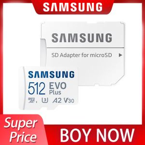 Karten 100% Original Samsung EVO Plus Micro SD -Karte 64 GB 128 GB 256 GB 512 GB Klasse 10 Übertragungsgeschwindigkeit auf 130 MB/s UHSI -Speicherkarte