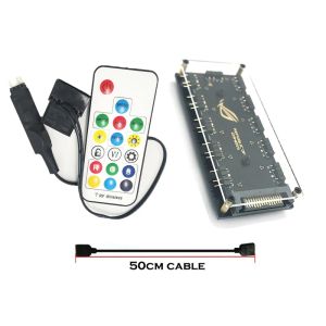 Охлаждающий набор освещения RGB, мощность Molex 4P или SATA до 5 В 3PIN ARGB Контроллер Использование для блок водного вентилятора кронштейна или других 5 В 3PIN ARGB Lights