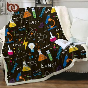Blankets BeddingOutlet Science Lesson Blanket For Bed Chemistry Biology Physics Soft Witchcraft Bedspread Magic Witching Mantas