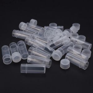 10pcs 5ml plastik örnek şişe küçük şişe test tüpü mini şişeler saklama kapları yarı saydam doldurulabilir şişe makyaj kavanozu
