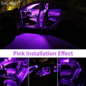 14PCS Biało białe Bezpłatne Auto LED żarówki Wewnętrzne Pakiet Pakiet Wewnętrzny Wewnętrzny samochód dla 2005-2011 Audi A6 4F C6 S6 RS6 Sedan Map Map Lampy