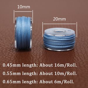 25 Colors Sewing Waxed Round Thread Polyester, Hand Rope Make Leather Stitching Repair Shoes Weave Knitting DIY 0.45/0.55/0.6mm