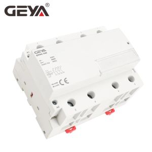 Geya Gyhc 4phase 100A AC Contattore 220V 230 V Din Rail House Home Contactor Switch Controller Controller Smart Home Hotel Uso dell'hotel Smart Home