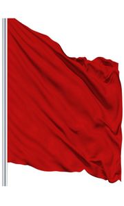 Bandeira vermelha de 90x150cm de 90cm bandeira de cor de cor vívida pura de cor 3x5 pés qualquer estilo decorativo pendurado voando 7153662